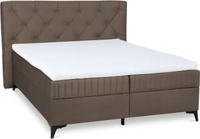 Posteľ Lusaka 180x200 cm, hnedá látka