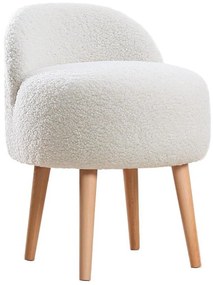 Detské kreslo MIKI, priemer 46 cm, biele