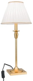 Orion LA 4-1049/1 - Stolná lampa FONSA 1xE27/60W/230V biela/zlatá