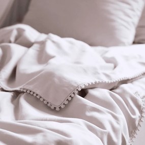 Obliečky Junior s čipkou púdrová ružová 100x135cm