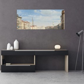 Obraz - Richard Parkes Bonington, The Grand Canal, reprodukcia (120x50 cm)