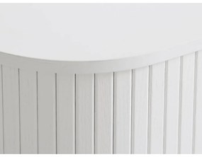 Biela komoda s posuvnými dverami 120x76x45 cm Nola – Unique Furniture
