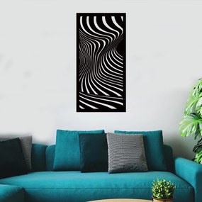 drevo zivota Drevená samolepka na stenu VLNKY Farebný vzor: Čierna, Rozmery (cm): 30x60