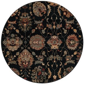 Vlnený kruhový koberec SUPERIOR LATICA Navy