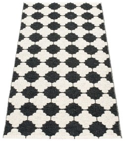 Čierno-biely vnútorný a vonkajší behúň 70x150 cm Marre Black Coral – Pappelina