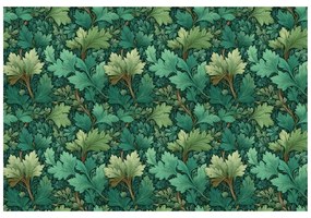 Tapeta zelené listy v klasickom štýle