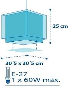 Dalber D-43422 - Detský luster PETIT MARIN 1xE27/60W/230V