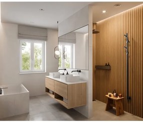 P.M.H. LS1B - Elektrický sušiak na uteráky LISA, 24 W/230 V, 170 cm, IP44, čierny