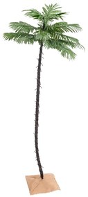 vidaXL LED strom s dizajnom palmy 136 teplých bielych LED 220 cm