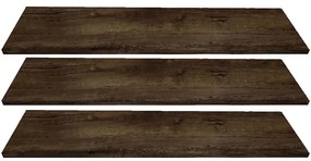 Police 3 ks skriňa Top 100 tmavý jaseň