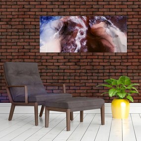 Obraz - Fialový mramor N⁰3 (120x50 cm)