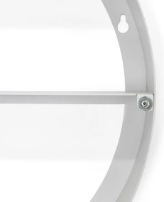 Taupe kovová závesná/so zrkadlom kúpeľňová skrinka 55x55 cm Sonnet – Spinder Design