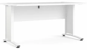 Biely písací stôl PRIMA OFFICE bez zásuvky 80400