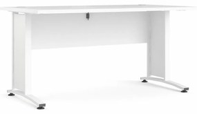 Biely písací stôl PRIMA OFFICE bez zásuvky 80400