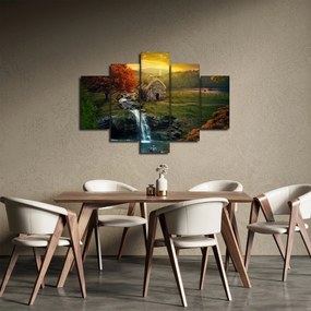 Obraz Chalupku v rozprávkovej krajine (150x105 cm)