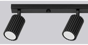 Čierne bodové svietidlo 6,5x81 cm Gleam – Sollux