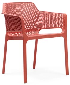 Stima Moderní plastové kreslo NET Vyberte odtieň ->: Corallo - Červená