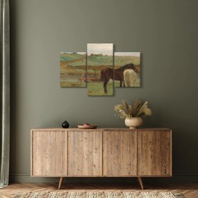 Obraz - Edgar Degas, Horses in a Meadow, reprodukcia (90x60 cm)