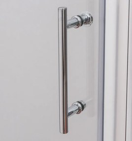 Otváracie jednokrídlové sprchové dvere OBDO1 s pevnou stenou OBB 100 cm 80 cm