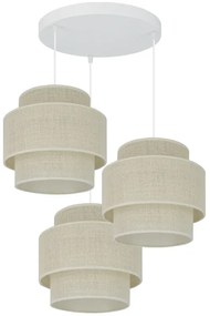Brilagi - Luster na lanku SPACE YUTE 3xE27/15W/230V krémová/biela