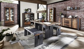 Vitrína s priehradkami Cardiff, s osvetlením