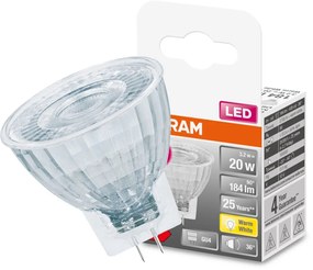 LED žiarovka GU4 MR11 3,2W = 20W 184lm 2700K Warm 36° 12V CRI90 Stmievateľná OSRAM SUPER STAR