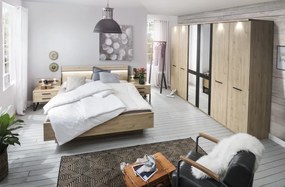 Set nočných stolíkov (2 ks) Brüssel, kamenný dub/šedá