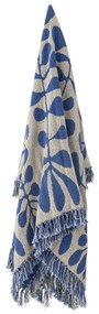 Bloomingville Prehoz z recyklovanej bavlny Nevine Blue 130 × 160 cm