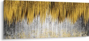 Obraz - Zlaté čiary (120x50 cm)