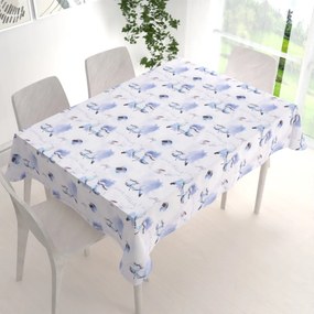 Biante Bavlnený obdĺžnikový obrus Sandra SA-289 Viva Italia modrá 50x100 cm