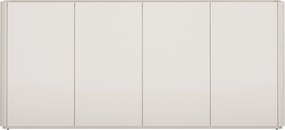 Komoda Elivo 200 cm štvordverová - kašmír / olejovaný dub