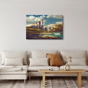Obraz - Stredoveký hrad (90x60 cm)