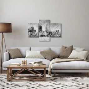 Obraz - Coffee art city (90x60 cm)