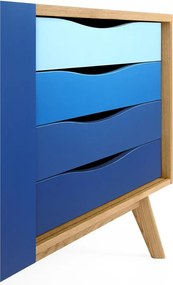 Modrá komoda Woodman Avon