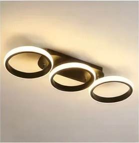 Stmievateľné LED stropné svietidlo 30 W / 230 V, 3000–6500 K, čierne, Wi‑Fi (Tuya) + diaľkový ovládač