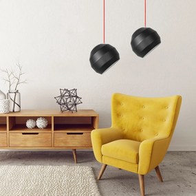 Toolight - Stropná lampa 1xE27 APP381-1CP, čierna, OSW-05013
