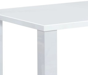 Jedálenský stôl 160 x 90 cm, biely