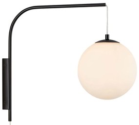Čierno-biele nástenné svietidlo (dĺžka 47,5 cm) Dione - Markslöjd