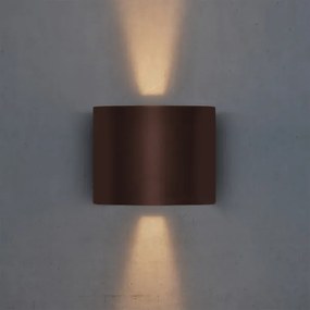 Brilagi - LED vonkajšie nástenné svietidlo RONDO LED/6W/230V hnedé IP54