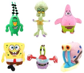 SET plyšáků Spongebob 6 ks 20 cm