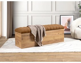 Lavica v oranžovej a prírodnej farbe Oceane – Bobochic Paris