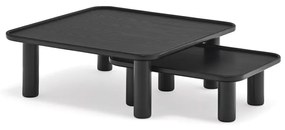 Súprava 2 čiernych odkladacích stolíkov Teulat Nest