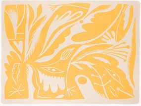 Žltá deka 165x200 cm Lino – noo.ma