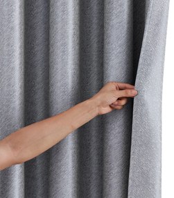 4Home Zatemňovací záves Stripe sivá, 150 x 250 cm
