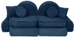 MeowBaby® Churros detská pohovka Max, Midnight Blue