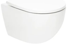 WC s doskou softclose závesné SAT Fusion biele vírové SATFUS010RTORP, 1 ks