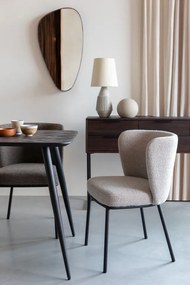 WL-Living Guus čalúnená jedálenská stolička - Hnedá