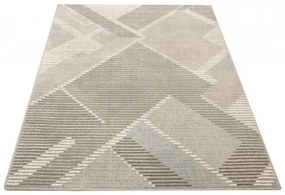 Koberec Ballata Elian Shale geometrický, sivý / zelený