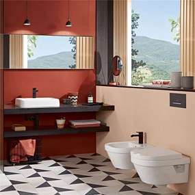 VILLEROY &amp; BOCH Architectura závesné WC s hlbokým splachovaním bez vnútorného okraja, 370 x 530 mm, biela alpská, s povrchom AntiBac a CeramicPlus, 5684R0T2