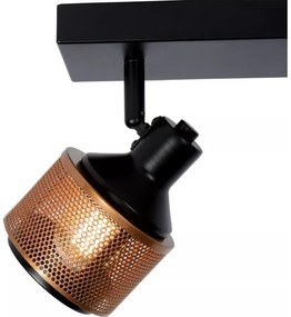 Lucide 77980/02/30 - Bodové svietidlo RAFA 2xE14/40W/230V čierna/bronz